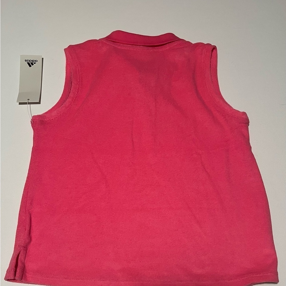 NWT adidas Women's Spring Terry Polo Loose Fit Size 14 (F2) - Picture 4 of 6